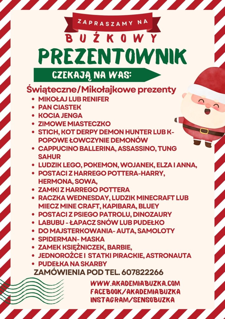 Czerwony i Zielony Rysunkowy Kiermasz Świąteczny Plakat