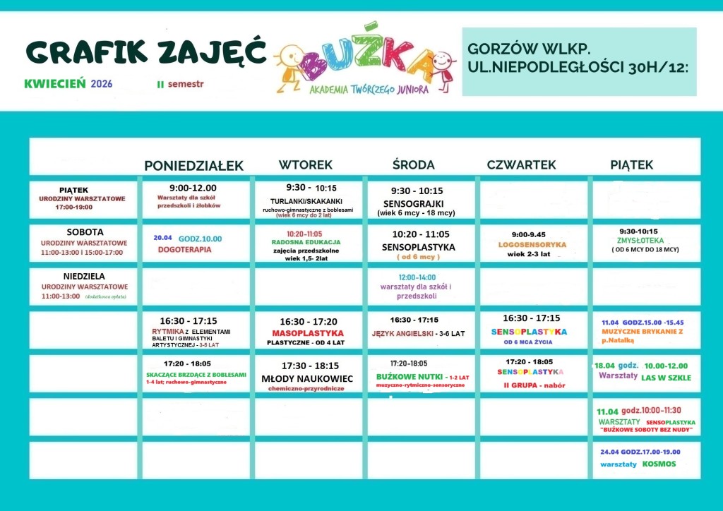 GRAFIK kwiecień 2026