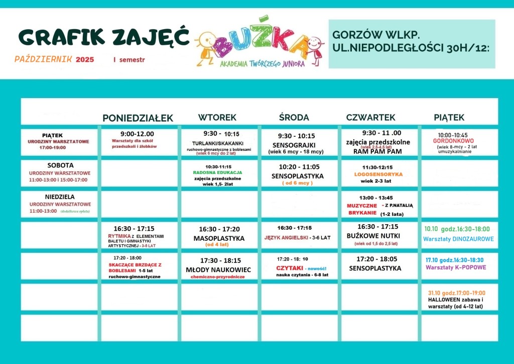 GRAFIK październik 2025