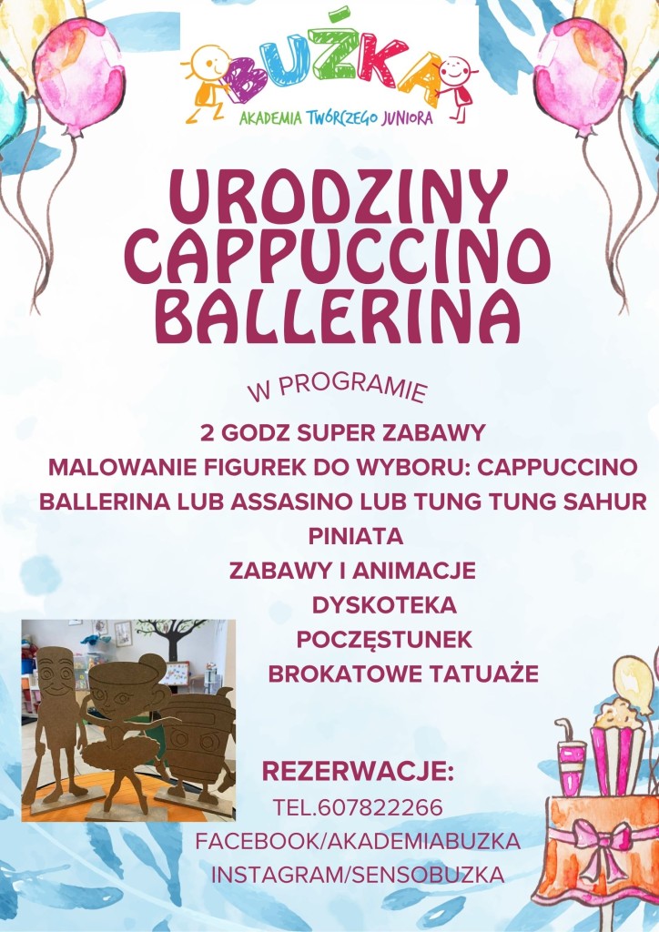 URODZINY CAPPUCCINO BALLERINA