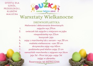 oferta dla szkół, przedszkoli, klubów malucha