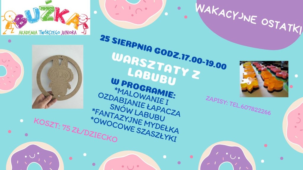 Różowe i Fioletowe Urodziny Pączki Zabawne Wirtualne tło