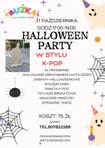 Beige Black Orange Playful Illustrative Halloween Party Invitation